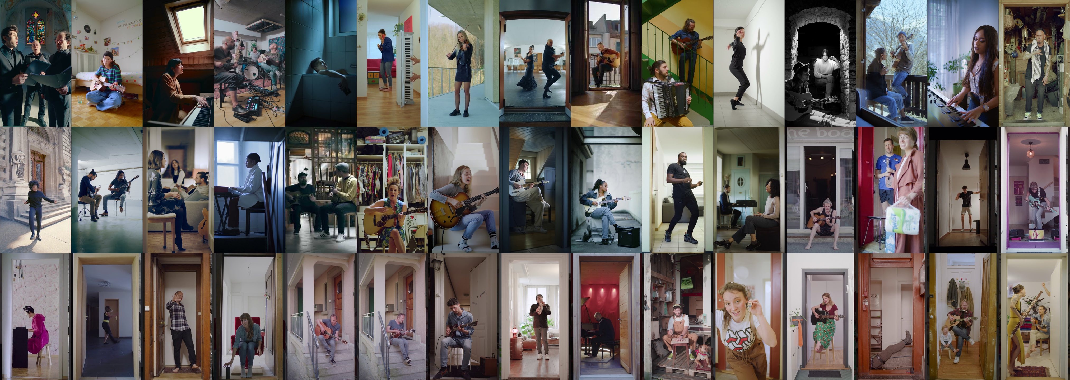Mosaïque de films Fullframe Project